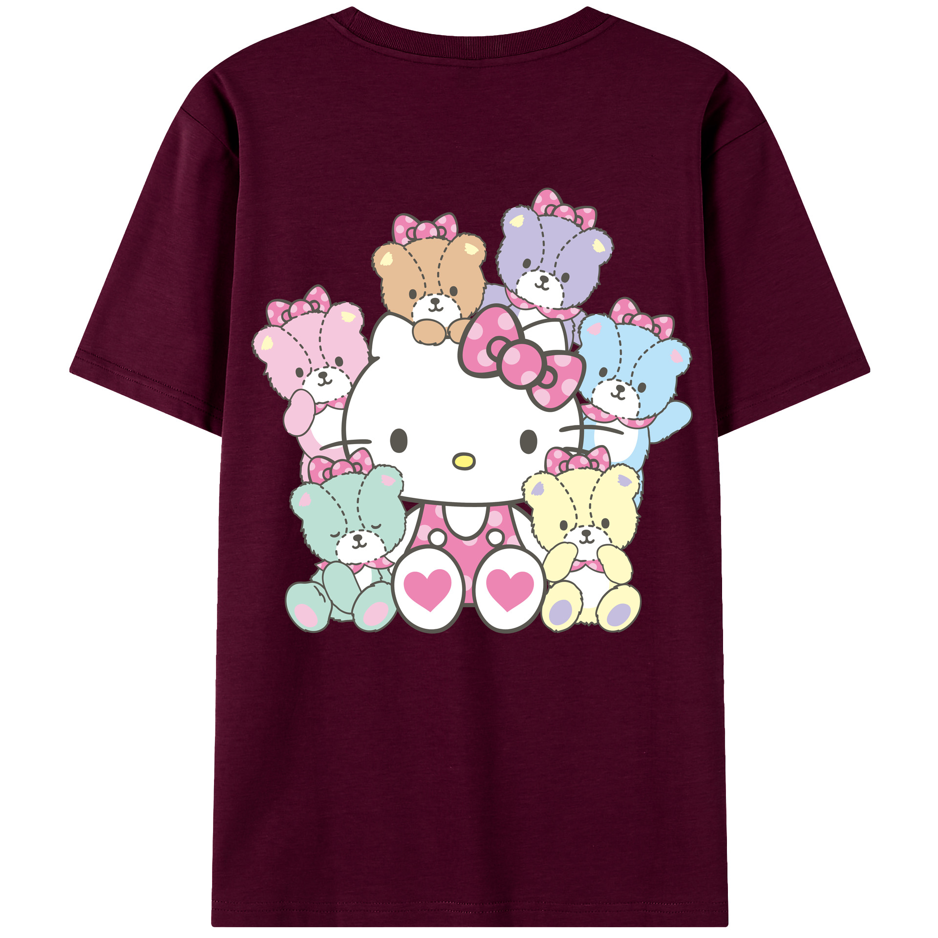 （画像用） Hello Kitty ハローキティ レディース半袖Tシャツ(バックプリント)